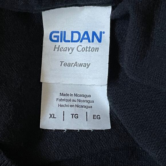 Gildan Snap On Shirt Men Extra Large XL Beauty & the Beast Black Cotton Mechanic - Picture 5 of 10